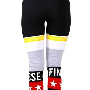 New! Fashion Nova Style Drippin' n Finesse Red/Multi Pant Size Large